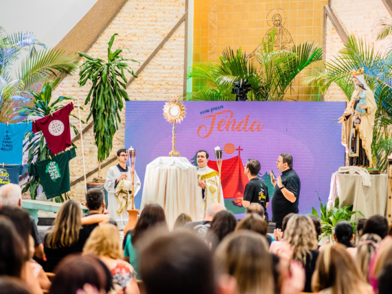 Santuário é palco do programa “Vem pra Tenda”, ao vivo, na TV Evangelizar
